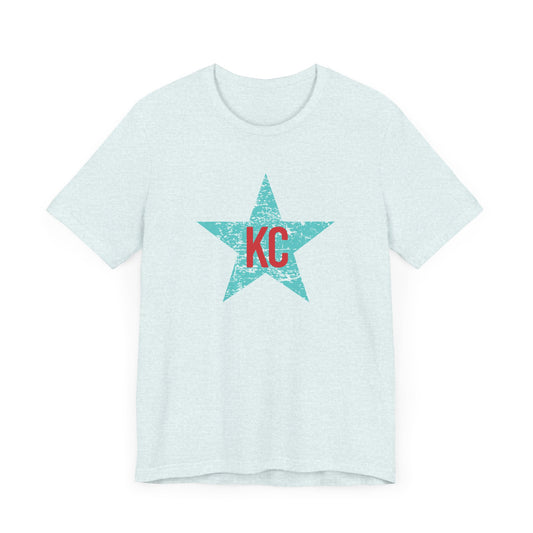 Teal + Red KC 'Star' Tee