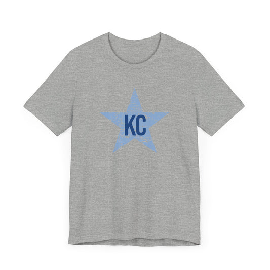 Powder Blue + Navy KC 'Star' Tee